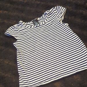 Cynthia Rowley Navy Striped Kids Shirt